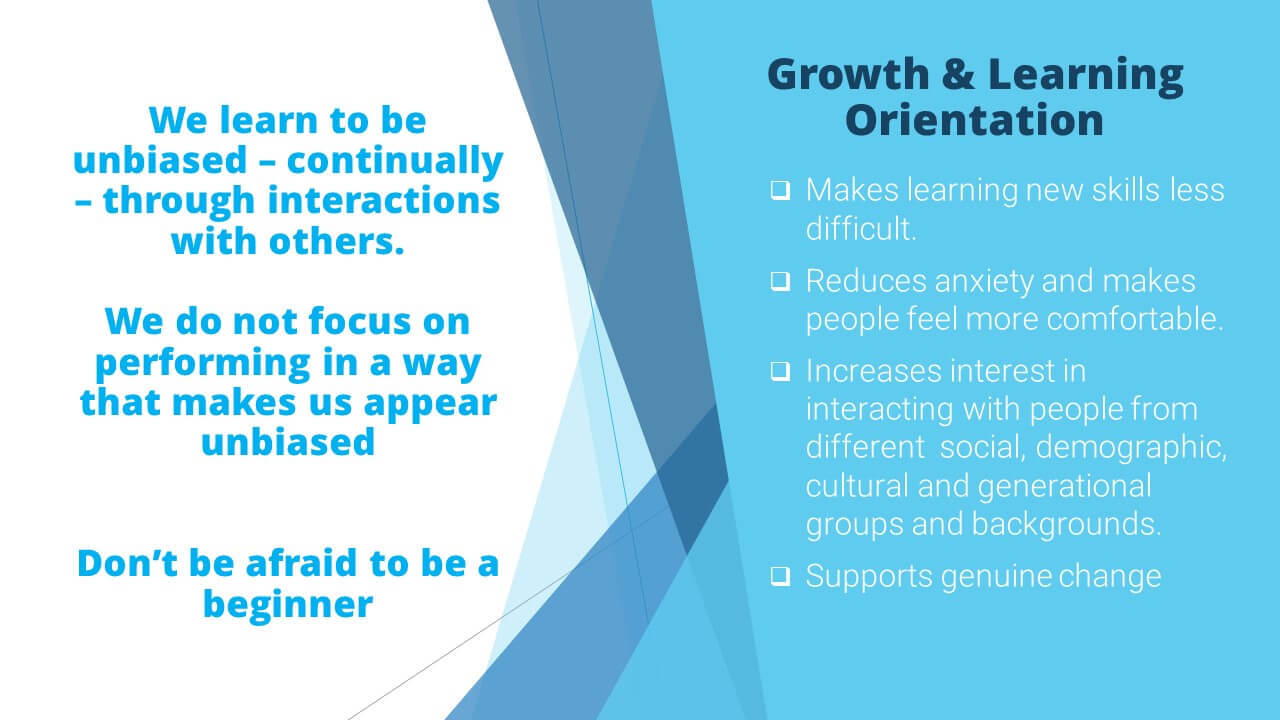 Benefits of a Learning and Growth Mindset for Diversity & Inclusion Success