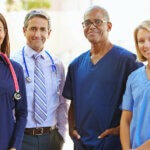 Outdoor Portrait Of Medical Team