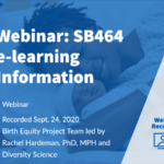 SB464 e-learning Informational Webinar